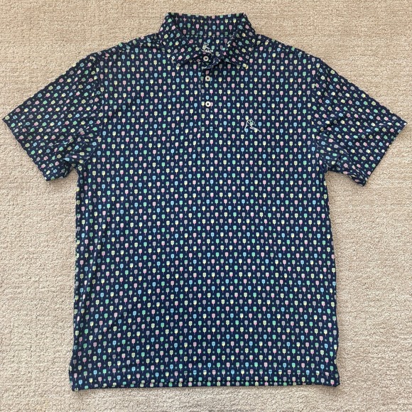 Rhoback The Pickleball Collection Performance Men's Polo Shirt Size Medium EUC - Picture 2 of 9